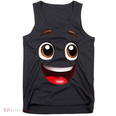 Cartoon Face Brown Eyes Tank Top