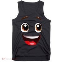 Cartoon Face Brown Eyes Tank Top thumb 0