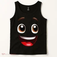 Cartoon Face Brown Eyes Tank Top thumb 2