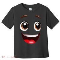 Cartoon Face Brown Eyes Toddler T-Shirt thumb 0