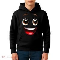 Cartoon Face Brown Eyes Kids Hoodie thumb 4