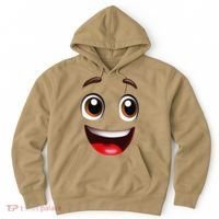 Cartoon Face Brown Eyes Hoodie thumb 0