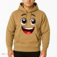 Cartoon Face Brown Eyes Hoodie thumb 2