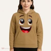 Cartoon Face Brown Eyes Hoodie thumb 5