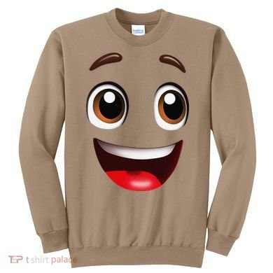 Cartoon Face Brown Eyes Sweatshirt