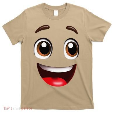 Cartoon Face Brown Eyes T-Shirt