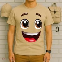 Cartoon Face Brown Eyes T-Shirt thumb 6