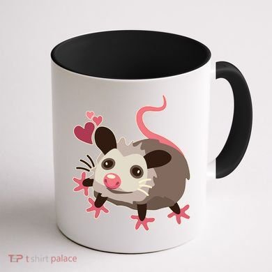 Cute Funny Baby Opossum Coffee Mug back