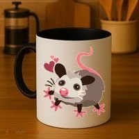 Cute Funny Baby Opossum Coffee Mug thumb 4