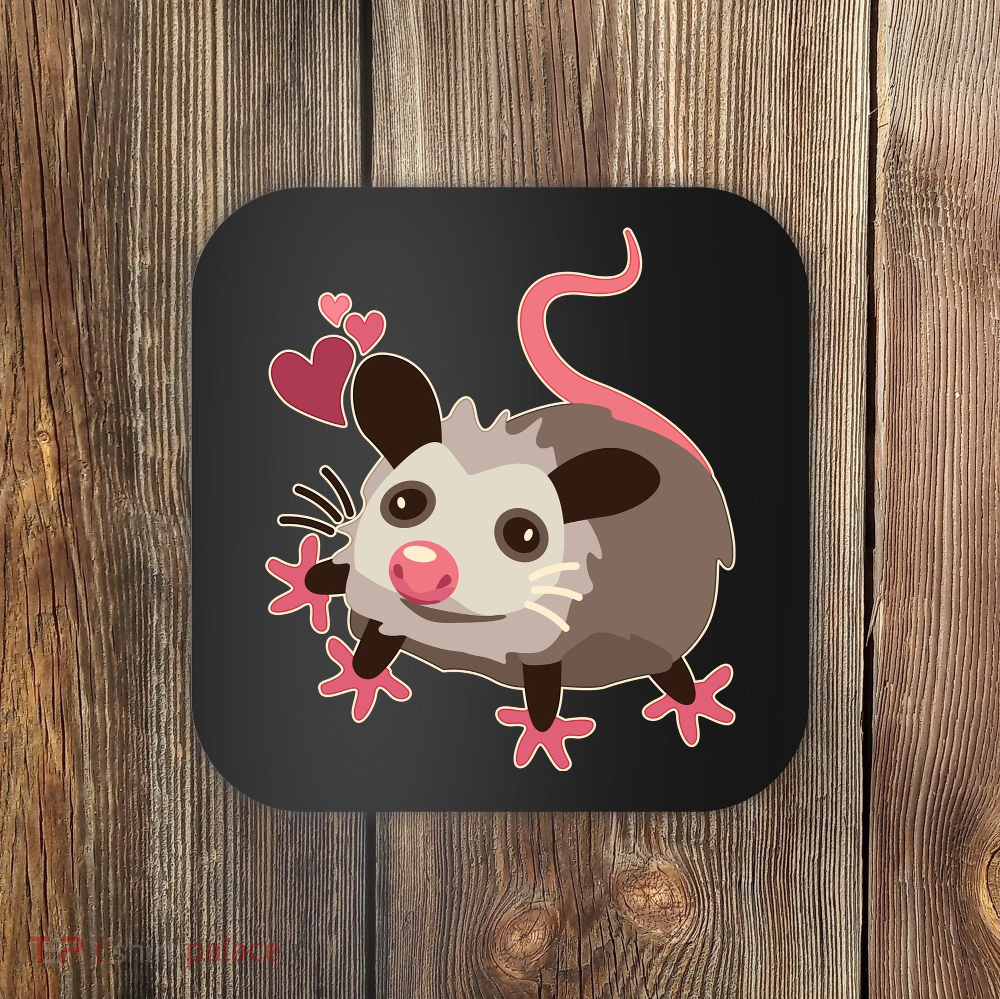 Cute Funny Baby Opossum Coaster