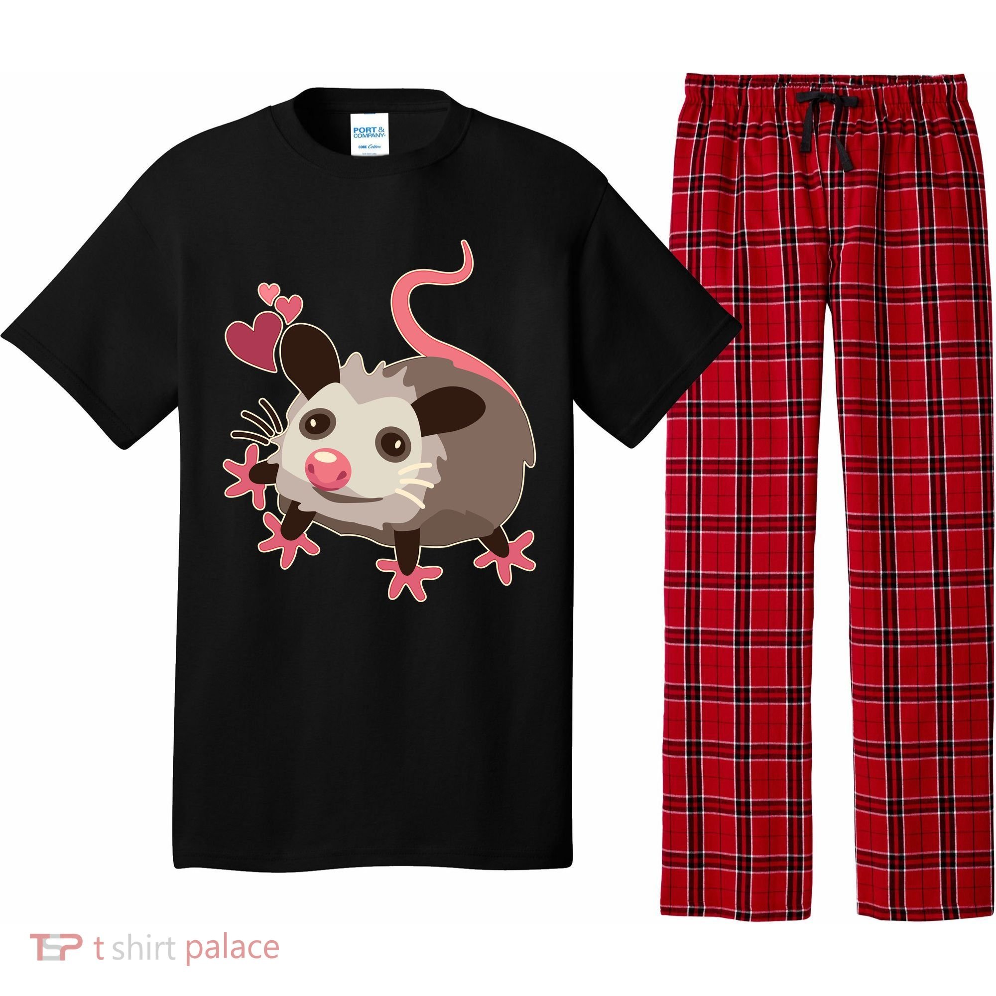 Cute Funny Baby Opossum Pajama Set