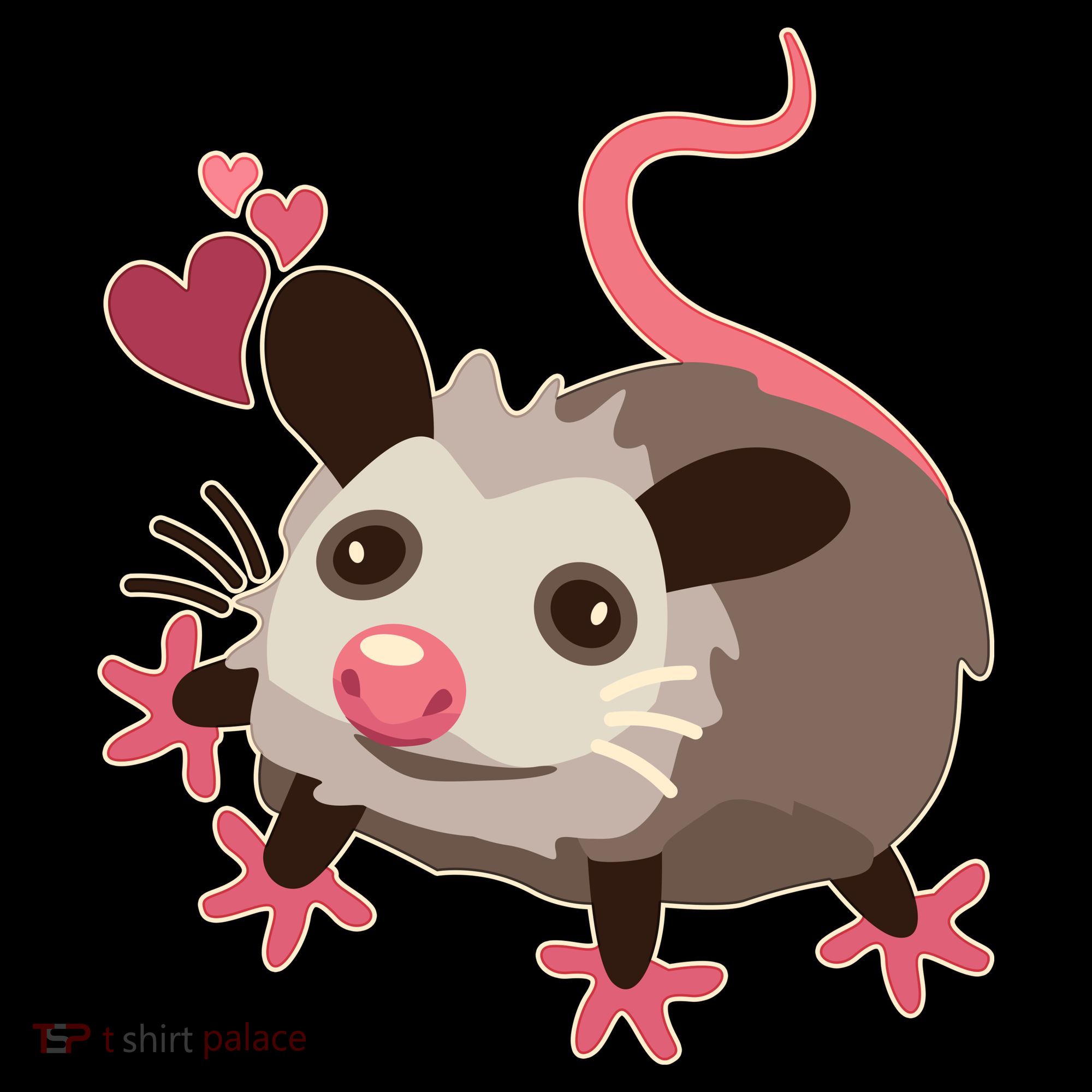 Cute Funny Baby Opossum Women's Hoodie