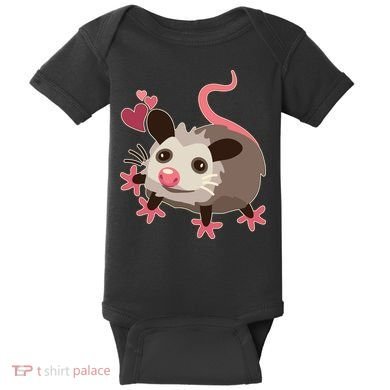 Cute Funny Baby Opossum Baby Bodysuit