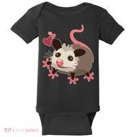 Cute Funny Baby Opossum Baby Bodysuit thumb 0