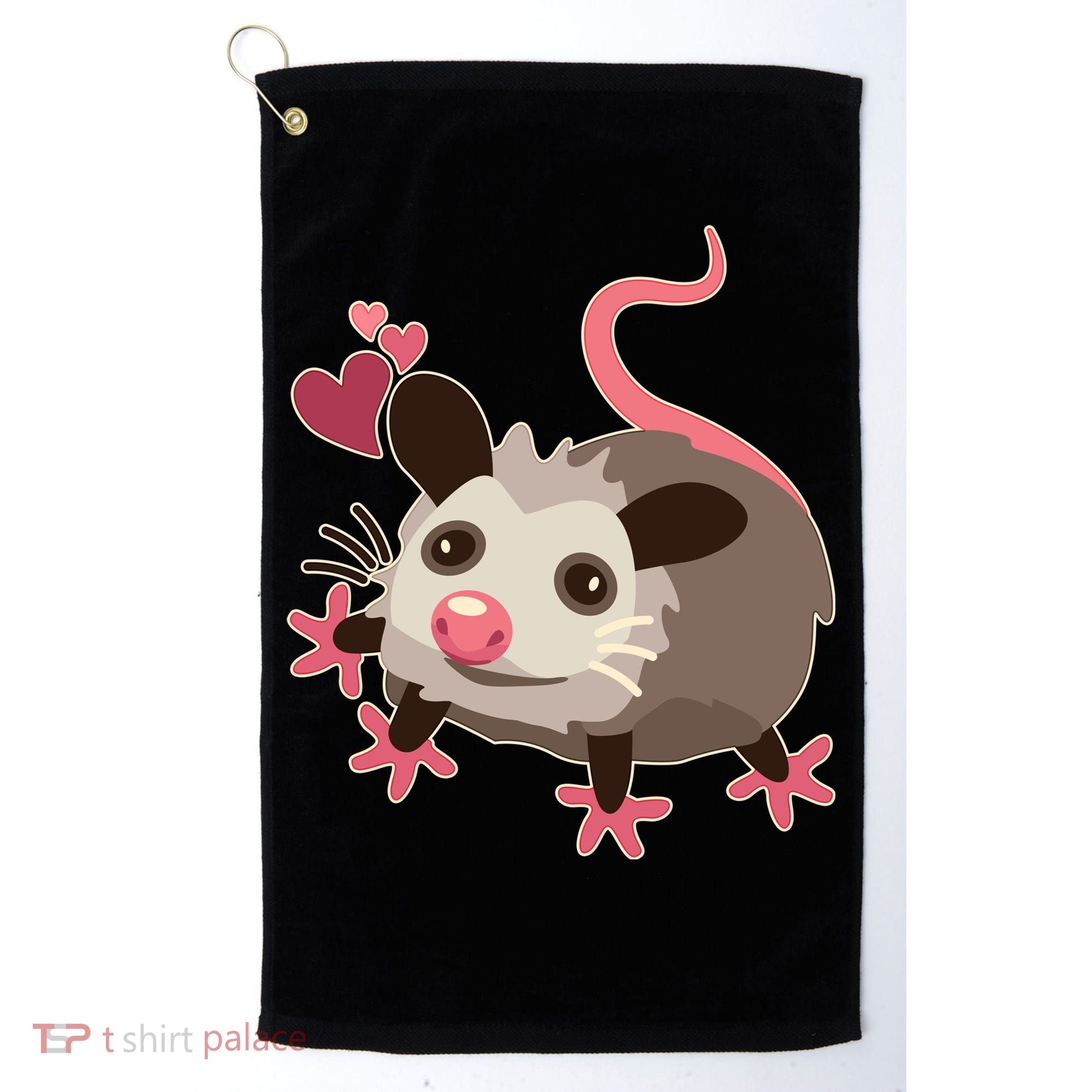 Cute Funny Baby Opossum Golf Towel
