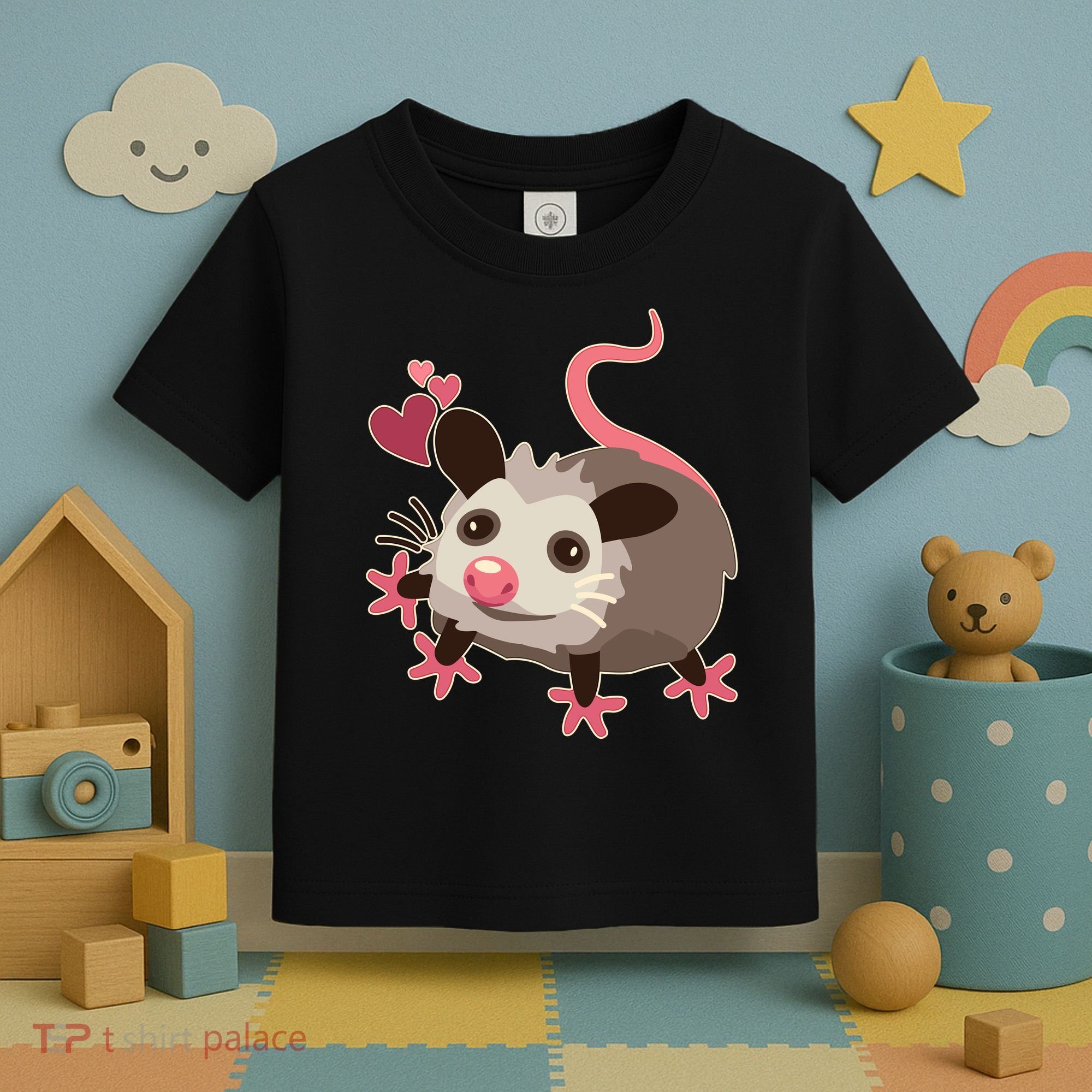 Cute Funny Baby Opossum Toddler T-Shirt