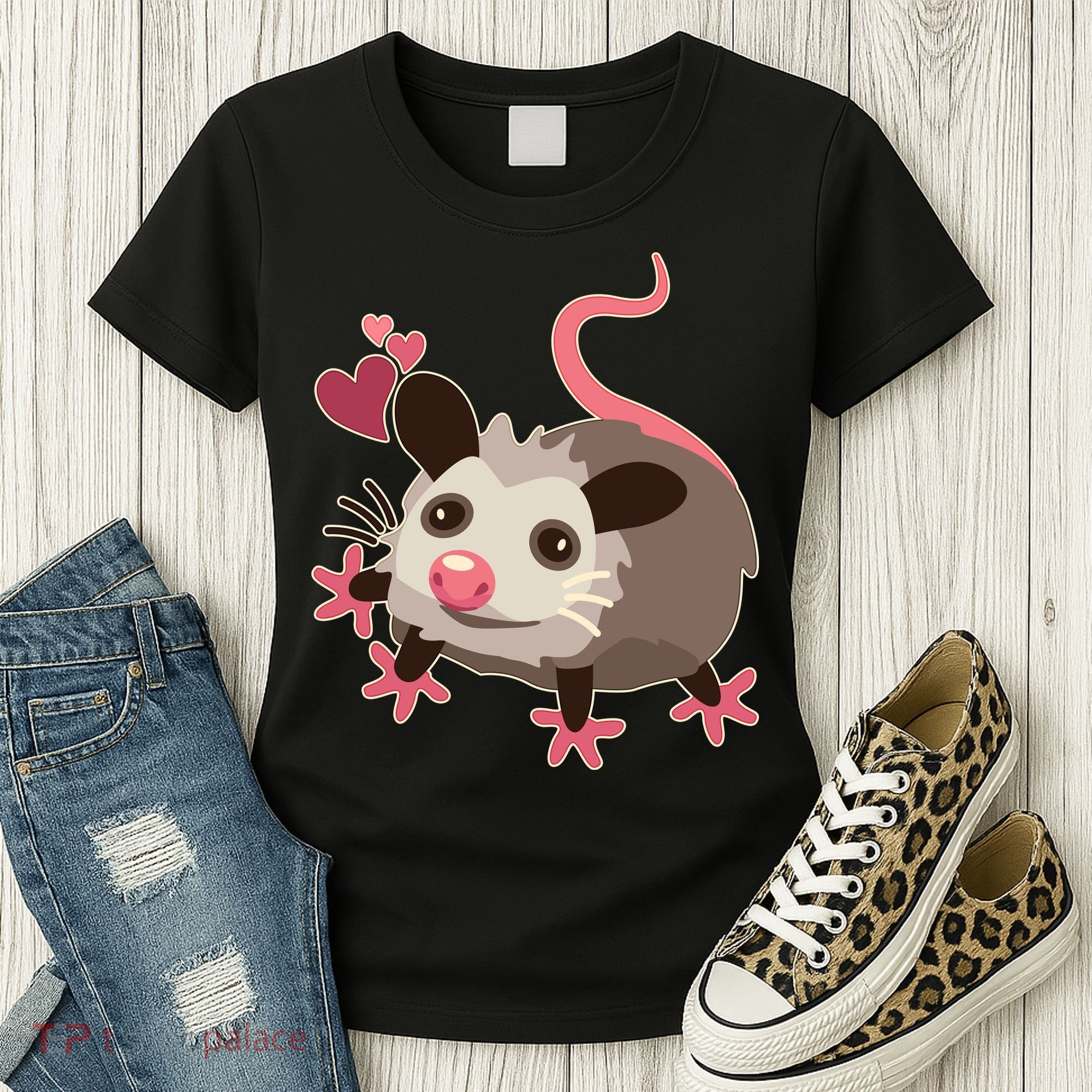 Cute Funny Baby Opossum Women's T-Shirt