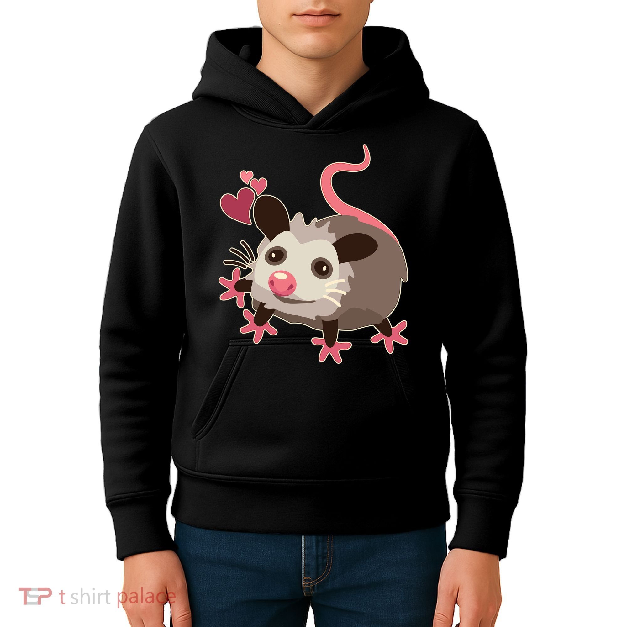 Cute Funny Baby Opossum Kids Hoodie