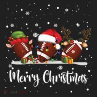 Christmas Football Ball Reindeer Santa Elf Gift Gi Gift Beanie thumb 2