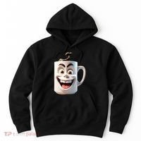 Crazy Face Coffee Character Hoodie thumb 0