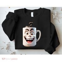 Crazy Face Coffee Character Sweatshirt thumb 2