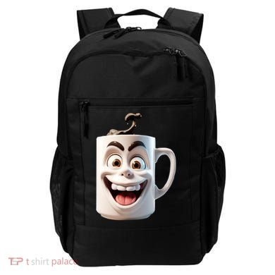 Crazy Face Coffee Character Backpack