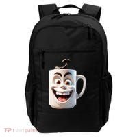 Crazy Face Coffee Character Backpack thumb 0