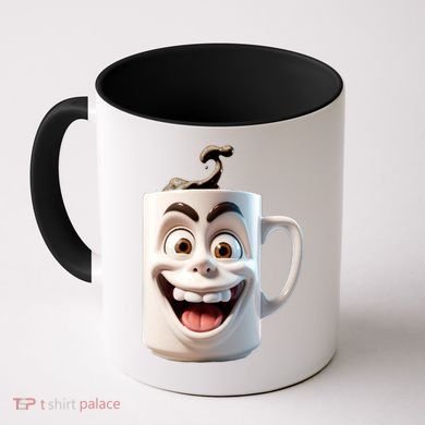 Crazy Face Coffee Character Coffee Mug