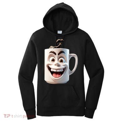 Crazy Face Coffee Character Women's Hoodie