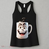 Crazy Face Coffee Character Women's Tank Top thumb 3