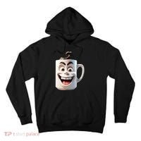 Crazy Face Coffee Character Tall Hoodie thumb 0