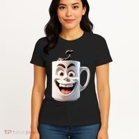 Crazy Face Coffee Character Women's T-Shirt thumb 4