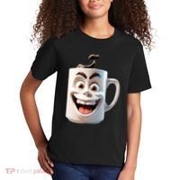 Crazy Face Coffee Character Kids T-Shirt thumb 2