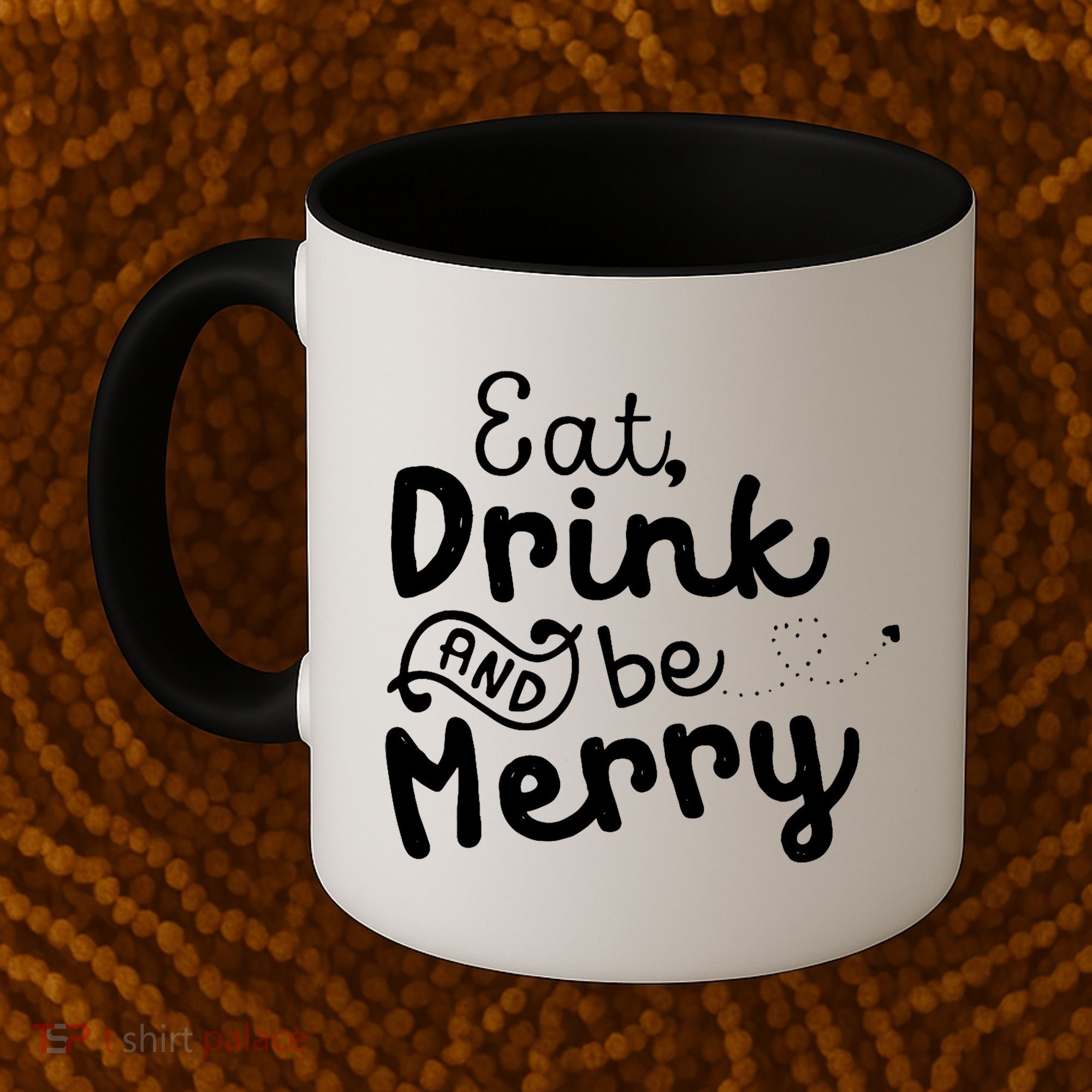 Cute & Funny Christmas Eat Drink & Be Merry Coffee Mug