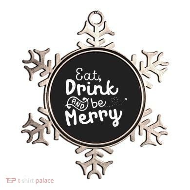 Cute & Funny Christmas Eat Drink & Be Merry Ornament