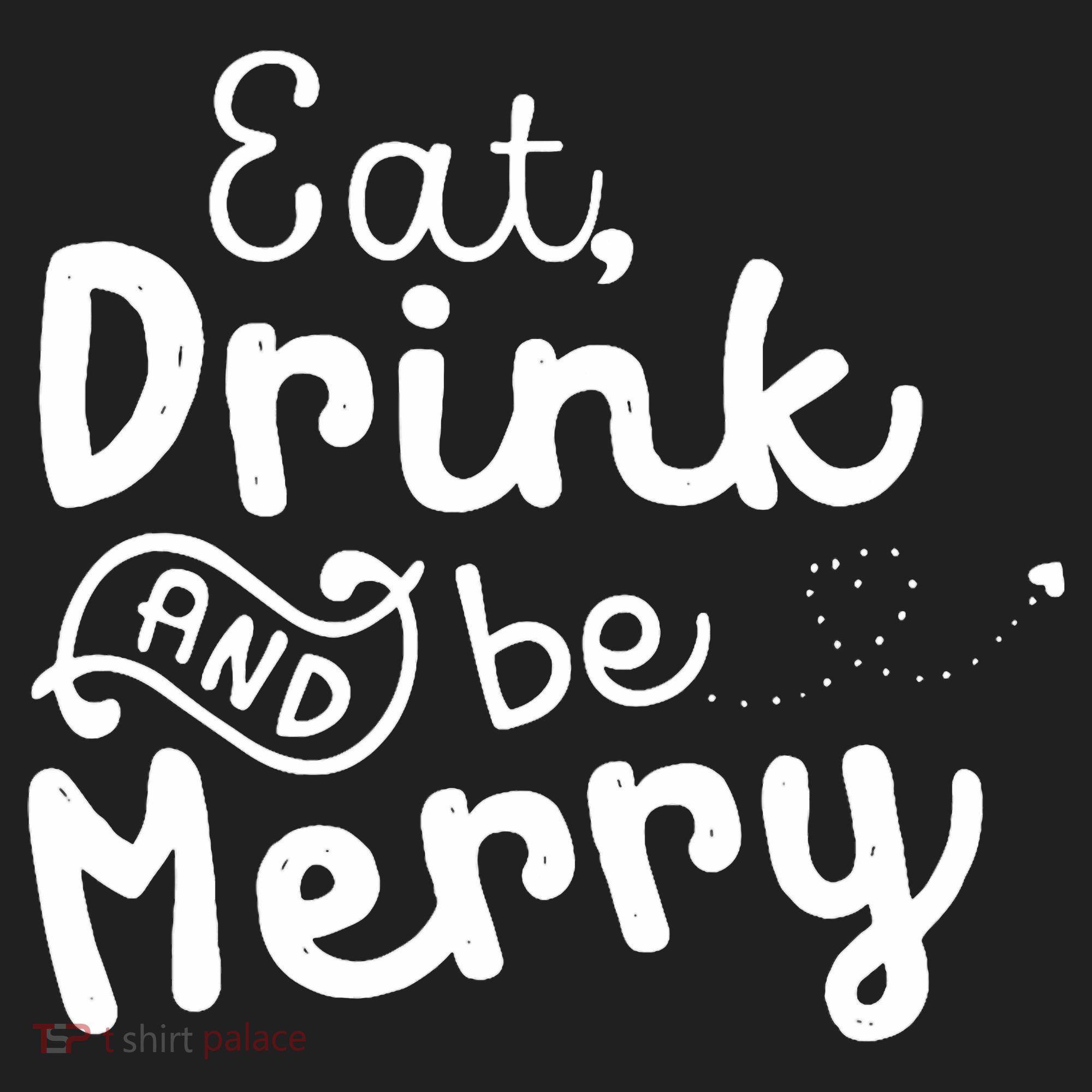 Cute & Funny Christmas Eat Drink & Be Merry Hat