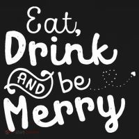Cute & Funny Christmas Eat Drink & Be Merry Kids Long Sleeve Shirt thumb 2