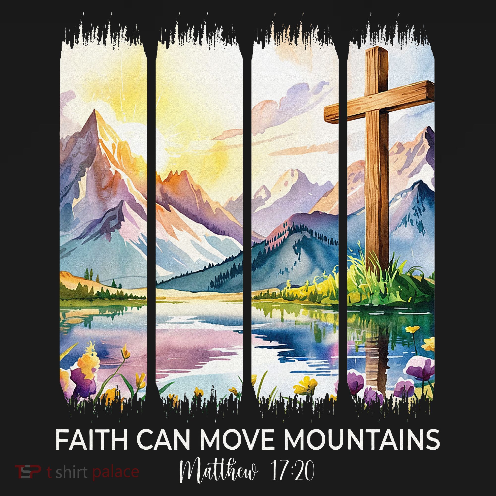 Cute Faith Can Move Mountains Christian Women Teen Mom Women's Tank Top