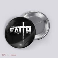 Christian Faith & Cross Christian Faith Button thumb 0