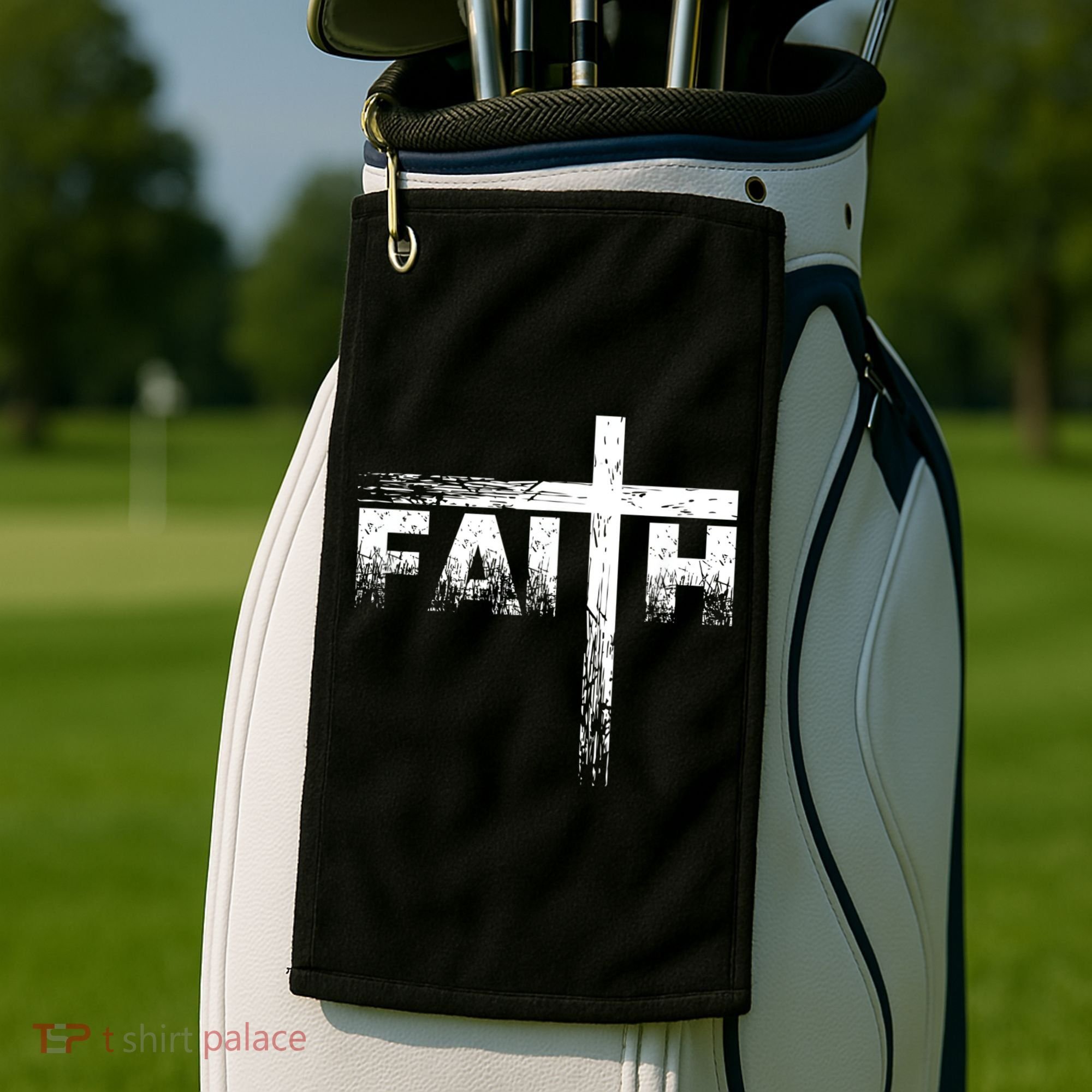 Christian Faith & Cross Christian Faith Golf Towel