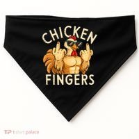 Chicken Fingers USA-Made Doggie Bandana thumb 0