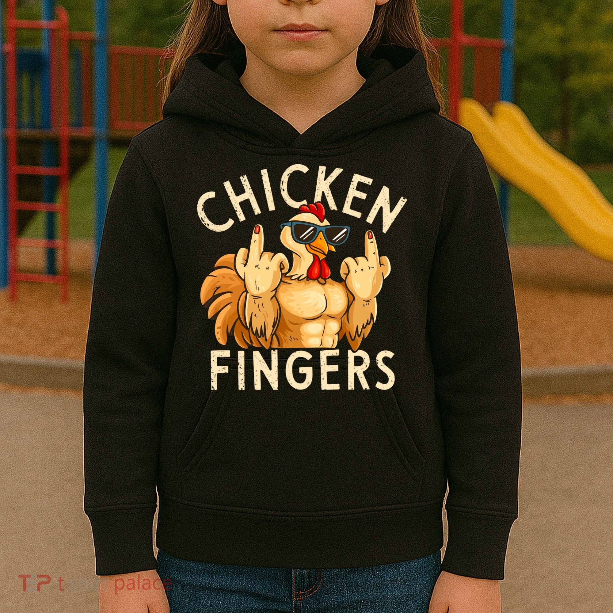 Chicken Fingers Kids Hoodie