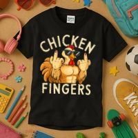 Chicken Fingers Kids T-Shirt thumb 3