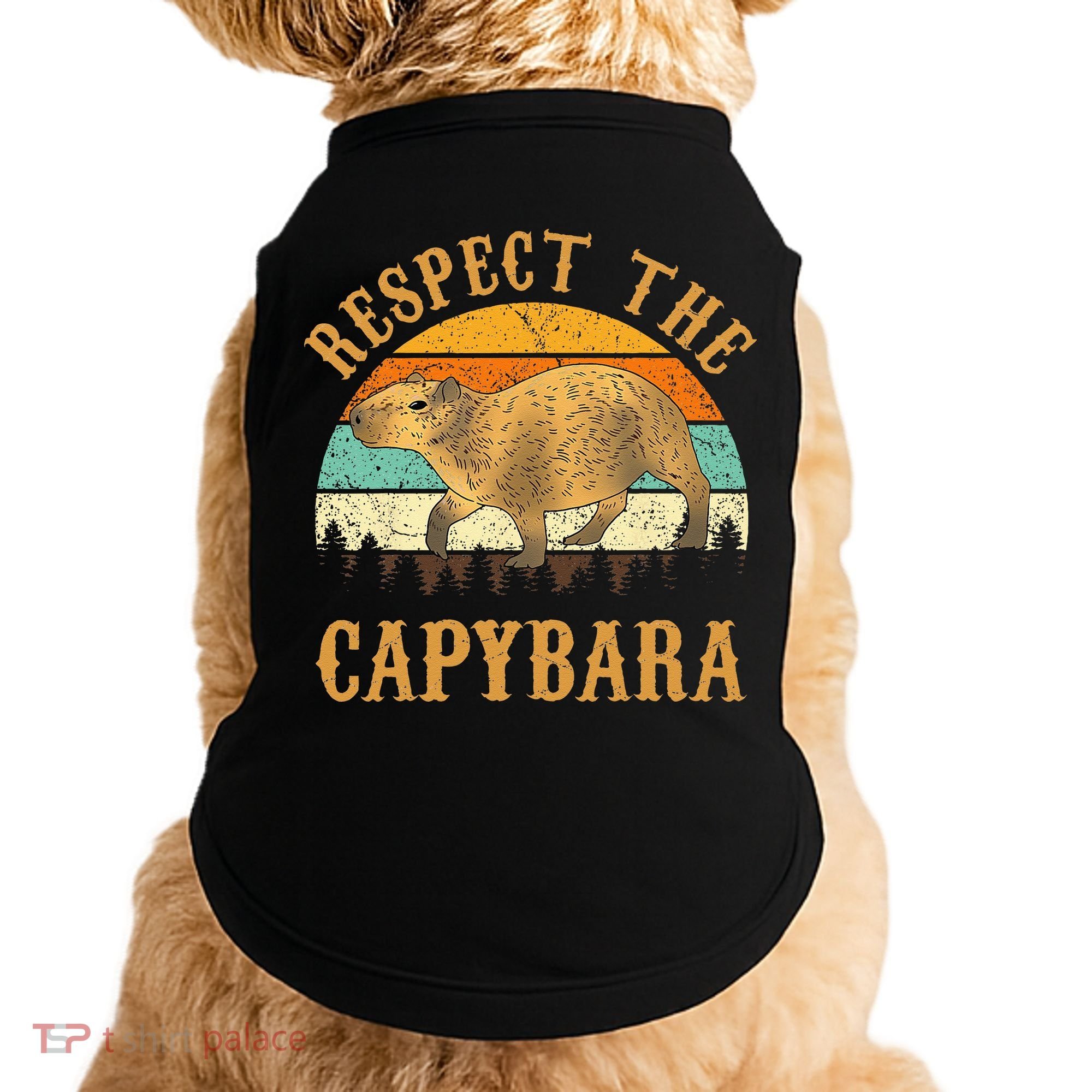 Capybara Funny Capybara Doggie Tank