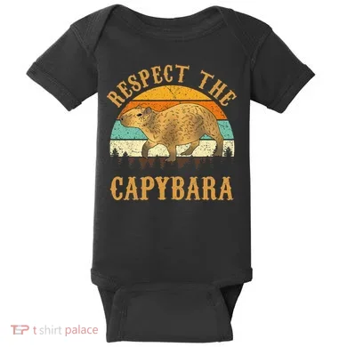 Capybara Funny Capybara Baby Bodysuit