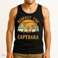 Capybara Funny Capybara Tank Top thumb 3