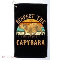 Capybara Funny Capybara Golf Towel thumb 0