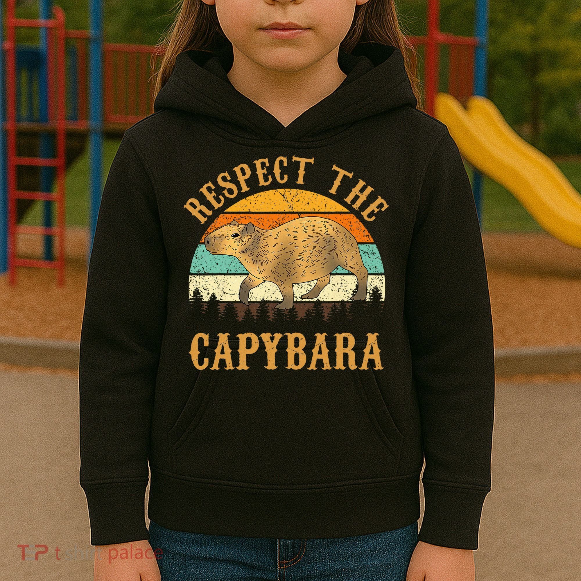 Capybara Funny Capybara Kids Hoodie
