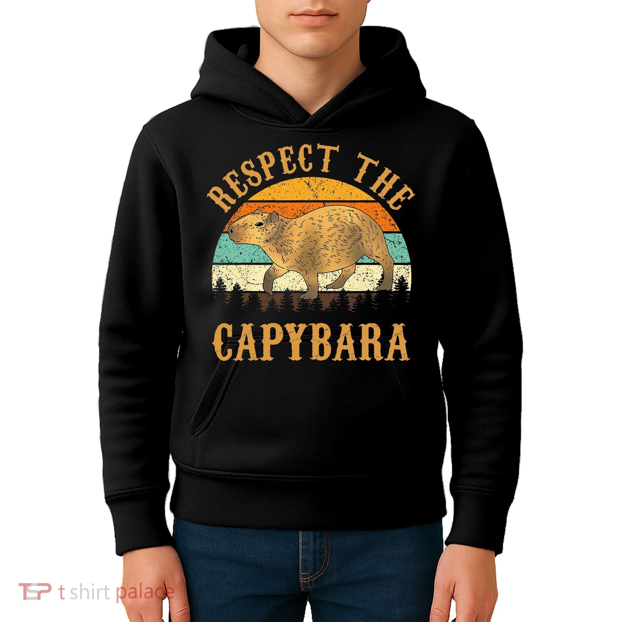 Capybara Funny Capybara Kids Hoodie