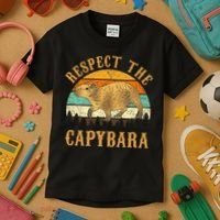 Capybara Funny Capybara Kids T-Shirt thumb 3